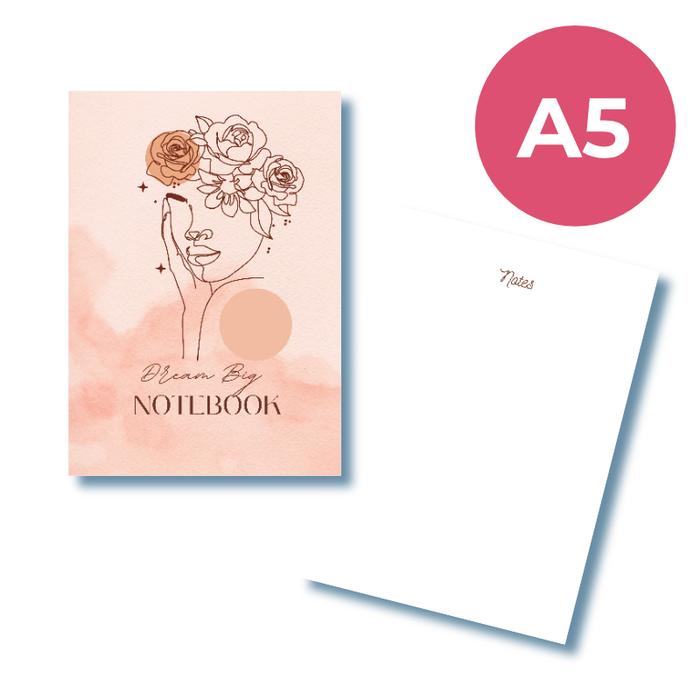 Dream Big A5 notebook for women