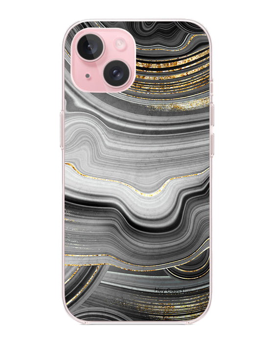 Hey Casey! Black Agate Phone Case for iPhone Samsung Huawei