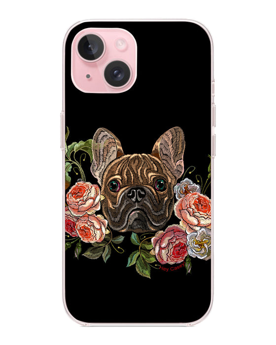 Hey Casey! Floral Frenchie Phone Case for iPhone Samsung Huawei