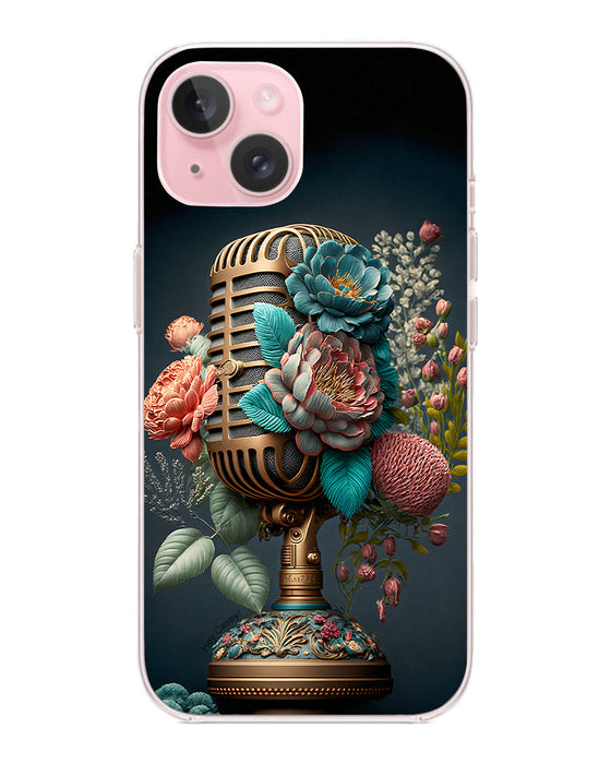 Hey Casey! Floral Mic Night Phone Case for iPhone Samsung Huawei