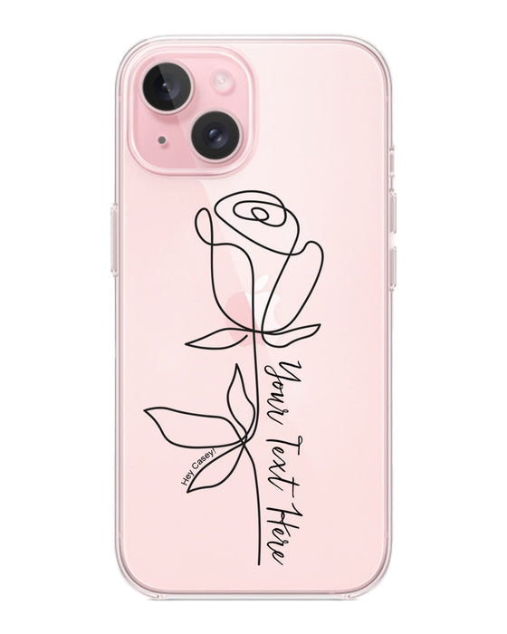 Hey Casey! Rose Phone Case for iPhone Samsung Huawei