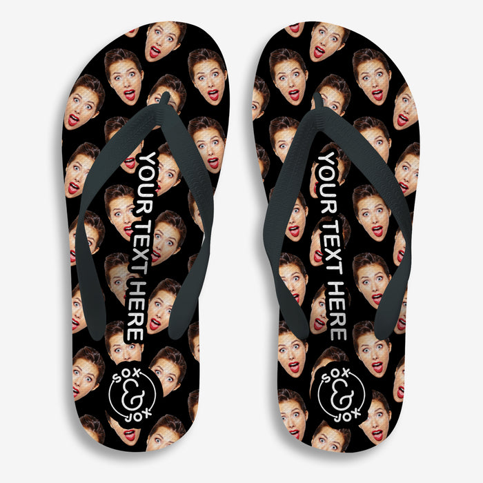 Sox & Jox Custom Face Smash design Flip Flop