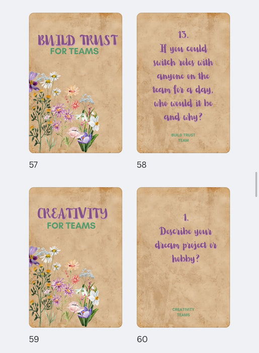 Check In Cards (53 cards)