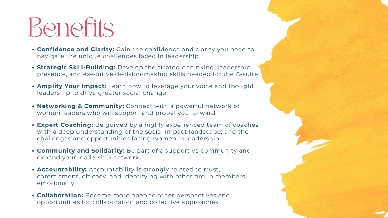 Benefits of joining the ASCEND coaching course