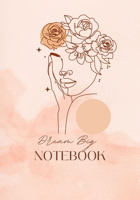 Beautiful blank notebook