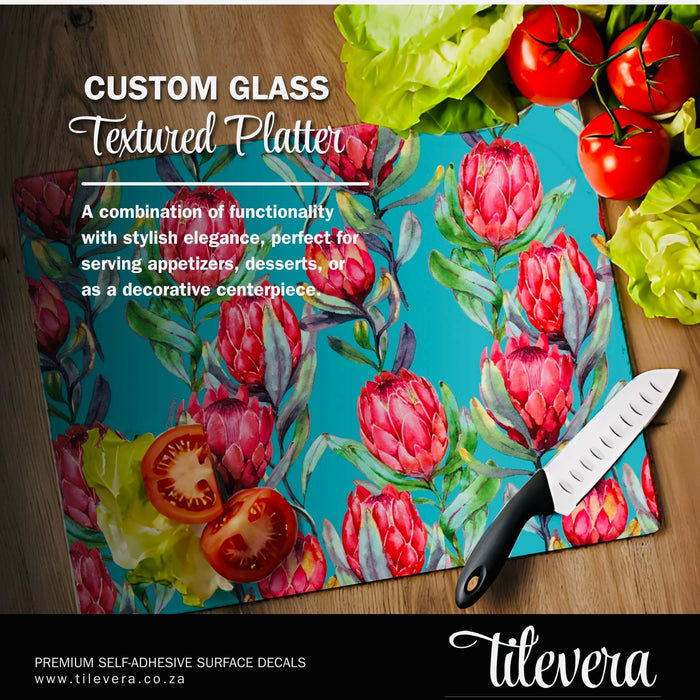 Custom Glass Platter and Coaster Bundles