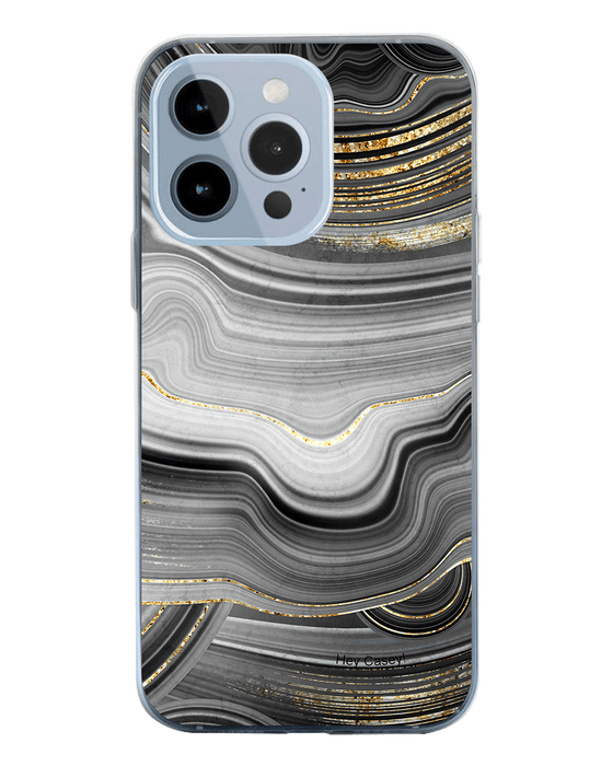 Hey Casey! Black Agate Phone Case for iPhone Samsung Huawei