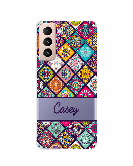 Hey Casey! Mandala Patchwork Phone Case for iPhone Samsung Huawei