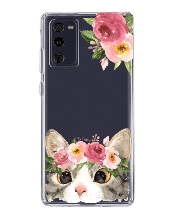 Hey Casey! Floral Kitty Phone Case for iPhone Samsung Huawei