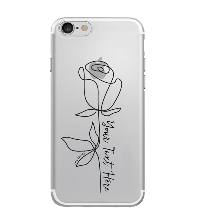 Hey Casey! Rose Phone Case for iPhone Samsung Huawei