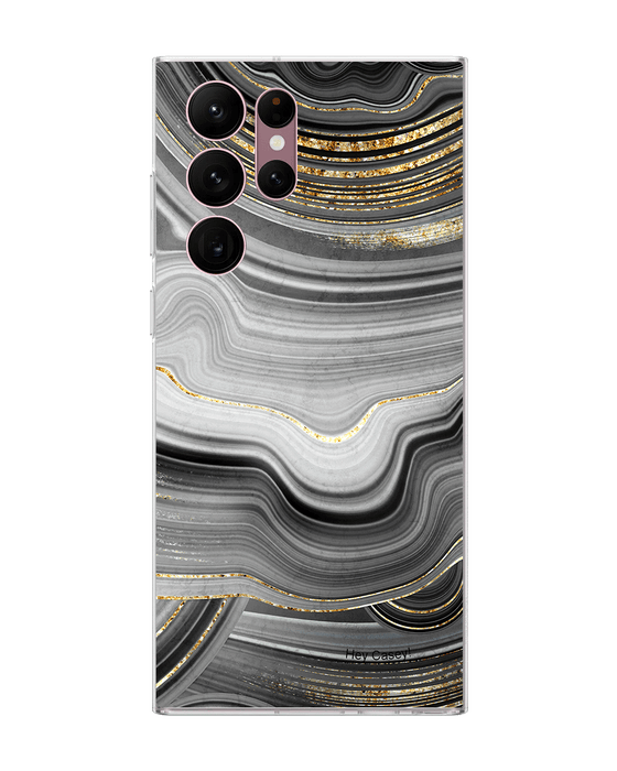 Hey Casey! Black Agate Phone Case for iPhone Samsung Huawei
