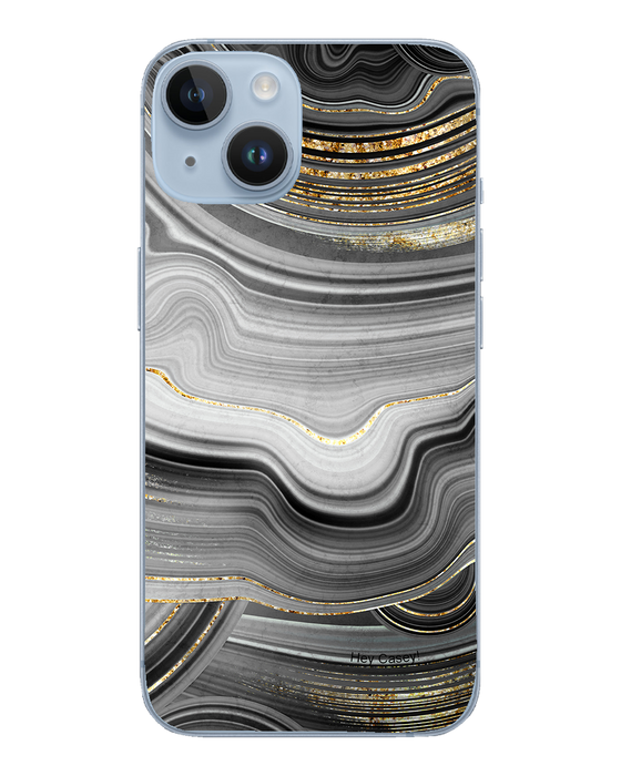 Hey Casey! Black Agate Phone Case for iPhone Samsung Huawei