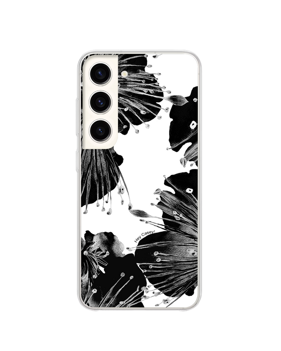 Hey Casey! Black Floral Phone Case for iPhone Samsung Huawei