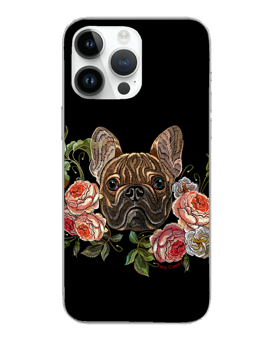 Hey Casey! Floral Frenchie Phone Case for iPhone Samsung Huawei