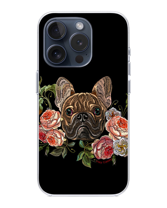 Hey Casey! Floral Frenchie Phone Case for iPhone Samsung Huawei