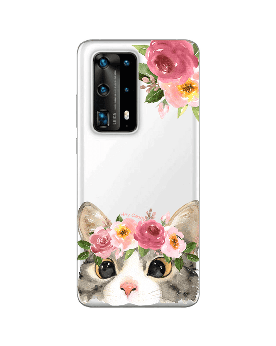 Hey Casey! Floral Kitty Phone Case for iPhone Samsung Huawei