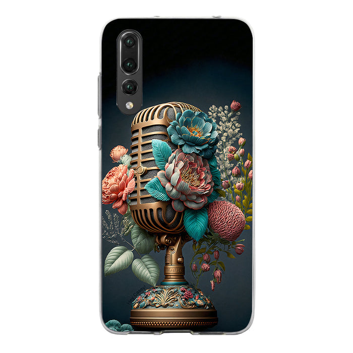 Hey Casey! Floral Mic Night Phone Case for iPhone Samsung Huawei