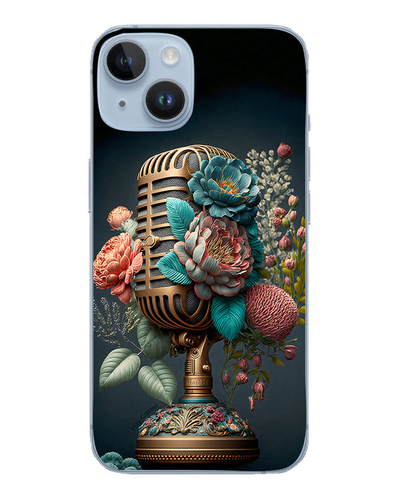 Hey Casey! Floral Mic Night Phone Case for iPhone Samsung Huawei