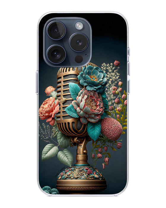 Hey Casey! Floral Mic Night Phone Case for iPhone Samsung Huawei