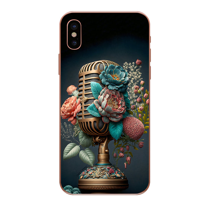 Hey Casey! Floral Mic Night Phone Case for iPhone Samsung Huawei