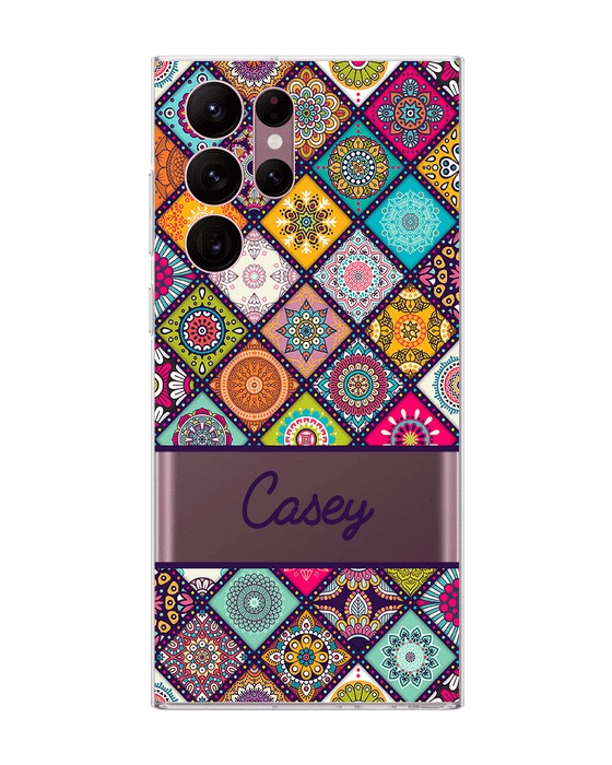 Hey Casey! Mandala Patchwork Phone Case for iPhone Samsung Huawei