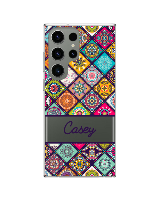 Hey Casey! Mandala Patchwork Phone Case for iPhone Samsung Huawei