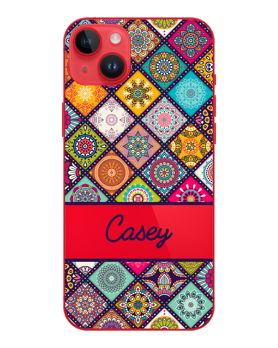 Hey Casey! Mandala Patchwork Phone Case for iPhone Samsung Huawei