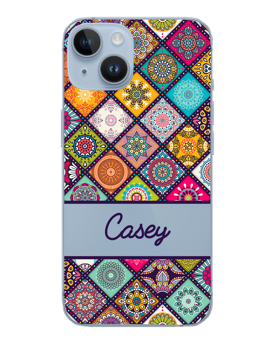 Hey Casey! Mandala Patchwork Phone Case for iPhone Samsung Huawei