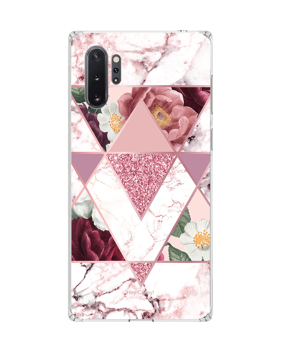 Hey Casey! Marble Floral Phone Case for iPhone Samsung Huawei