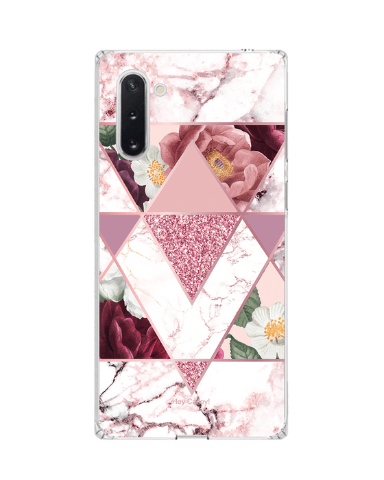 Hey Casey! Marble Floral Phone Case for iPhone Samsung Huawei