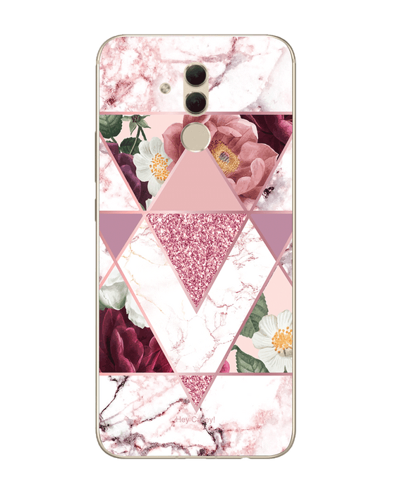 Hey Casey! Marble Floral Phone Case for iPhone Samsung Huawei
