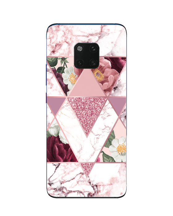 Hey Casey! Marble Floral Phone Case for iPhone Samsung Huawei