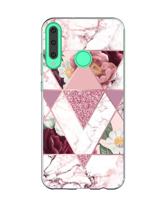 Hey Casey! Marble Floral Phone Case for iPhone Samsung Huawei