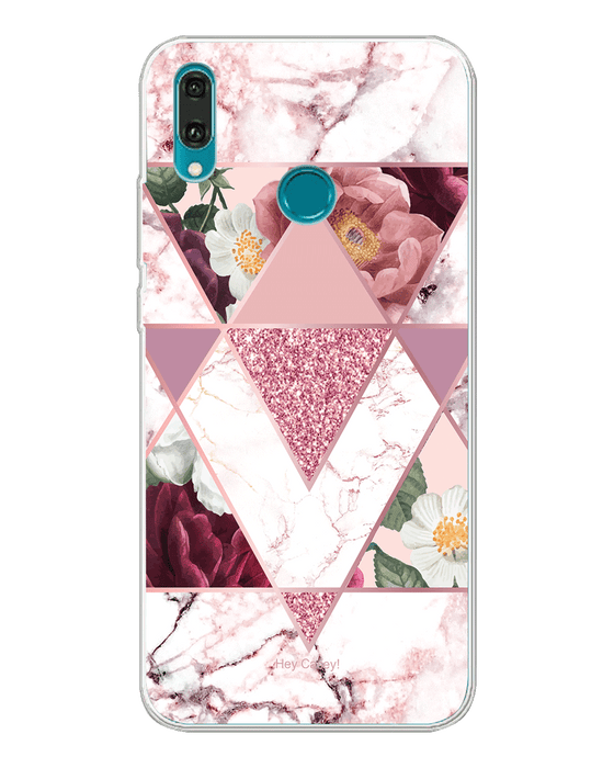 Hey Casey! Marble Floral Phone Case for iPhone Samsung Huawei