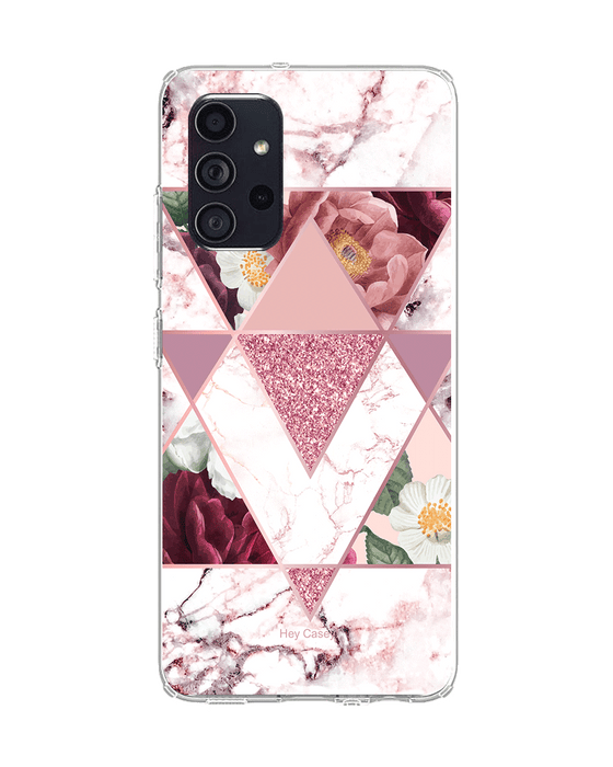 Hey Casey! Marble Floral Phone Case for iPhone Samsung Huawei