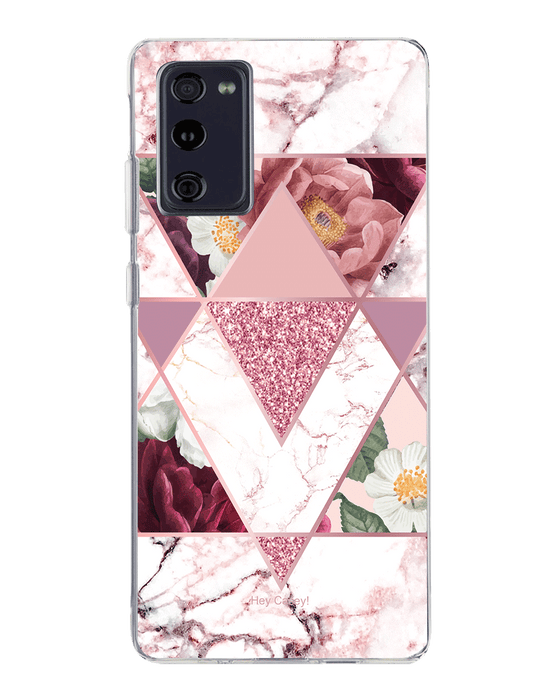 Hey Casey! Marble Floral Phone Case for iPhone Samsung Huawei
