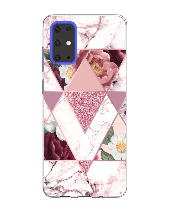 Hey Casey! Marble Floral Phone Case for iPhone Samsung Huawei