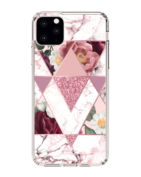 Hey Casey! Marble Floral Phone Case for iPhone Samsung Huawei