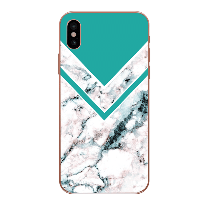 Hey Casey! Mint Marble Phone Case for iPhone Samsung Huawei