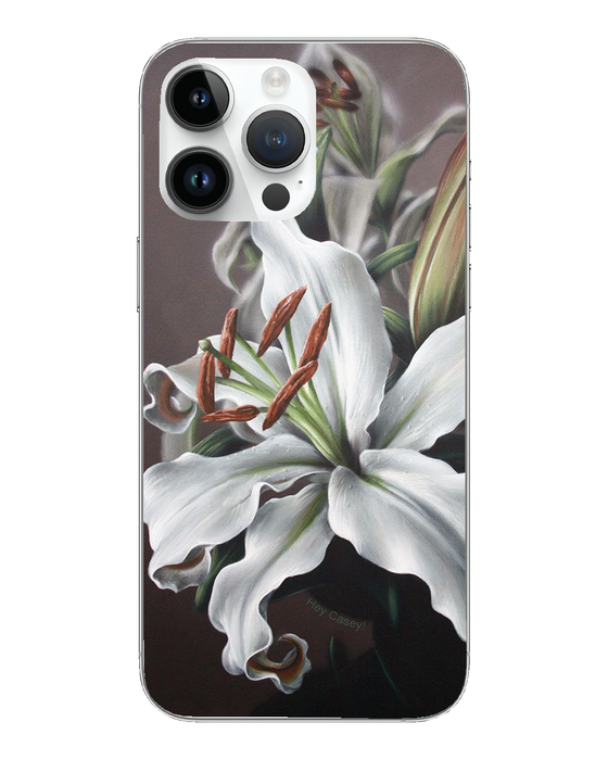 Hey Casey! Snow Lily Phone Case for iPhone Samsung Huawei