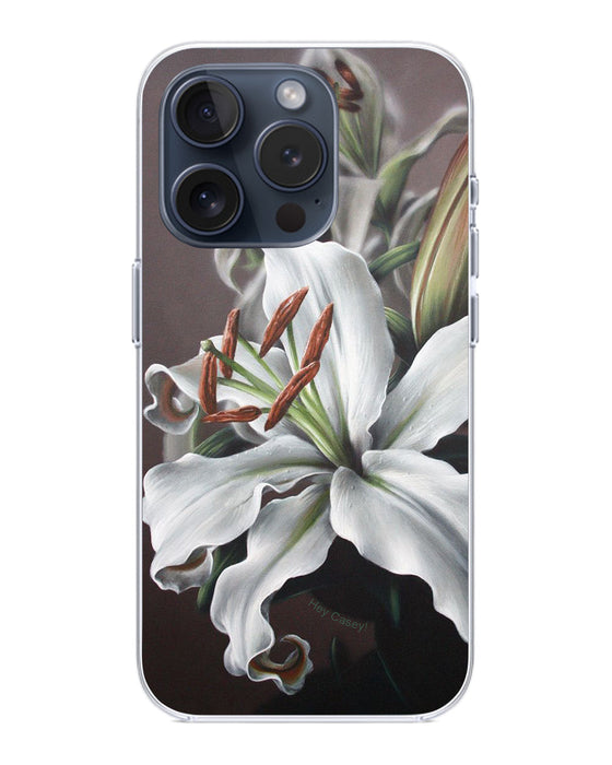 Hey Casey! Snow Lily Phone Case for iPhone Samsung Huawei