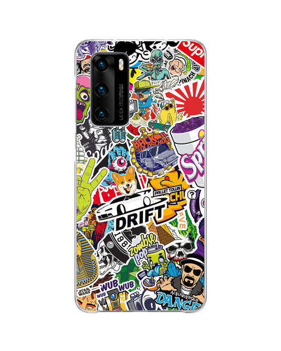 Hey Casey! Sticker Bomb Phone Case for iPhone Samsung Huawei