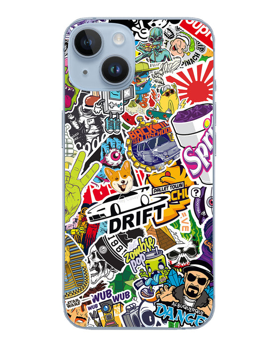 Hey Casey! Sticker Bomb Phone Case for iPhone Samsung Huawei