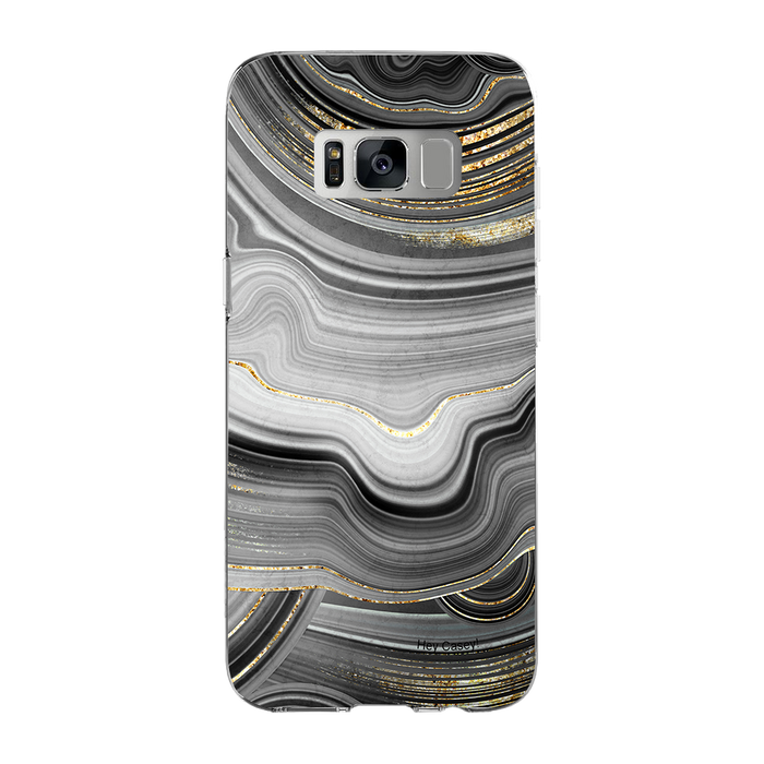Hey Casey! Black Agate Phone Case for iPhone Samsung Huawei