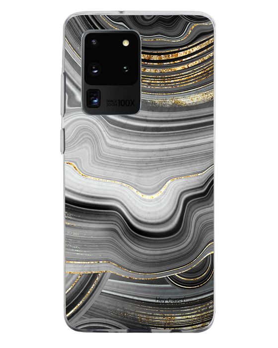 Hey Casey! Black Agate Phone Case for iPhone Samsung Huawei