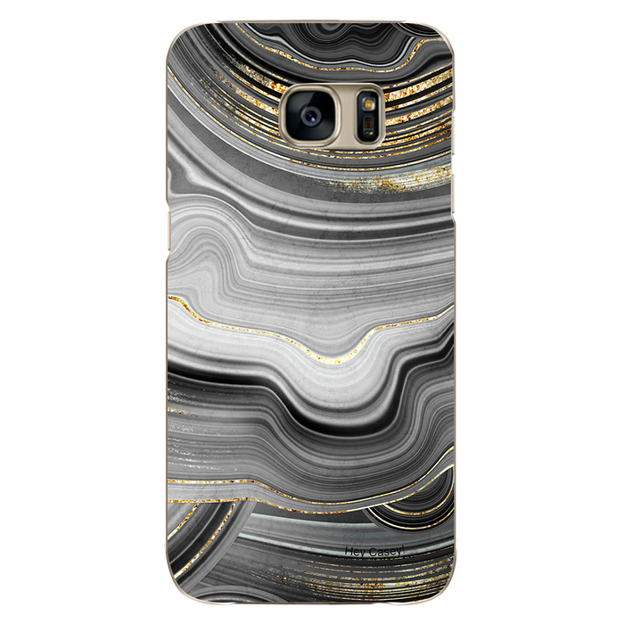 Hey Casey! Black Agate Phone Case for iPhone Samsung Huawei