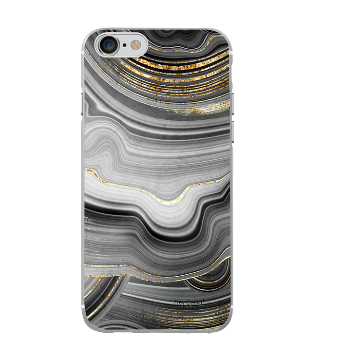 Hey Casey! Black Agate Phone Case for iPhone Samsung Huawei