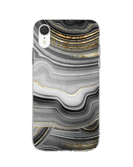 Hey Casey! Black Agate Phone Case for iPhone Samsung Huawei
