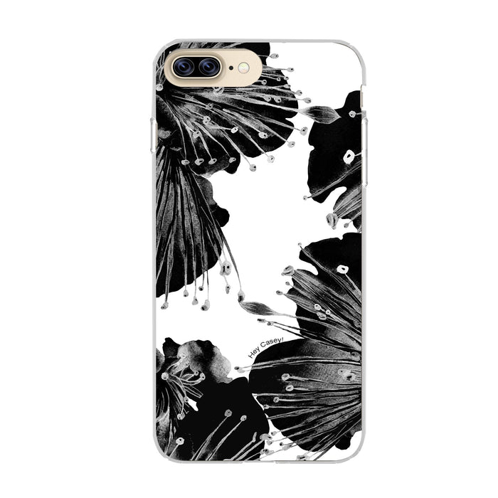 Hey Casey! Black Floral Phone Case for iPhone Samsung Huawei