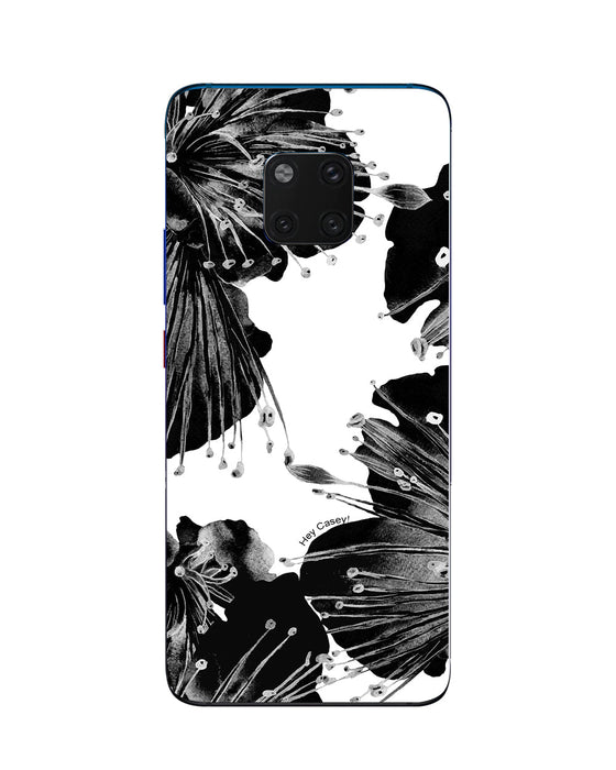 Hey Casey! Black Floral Phone Case for iPhone Samsung Huawei